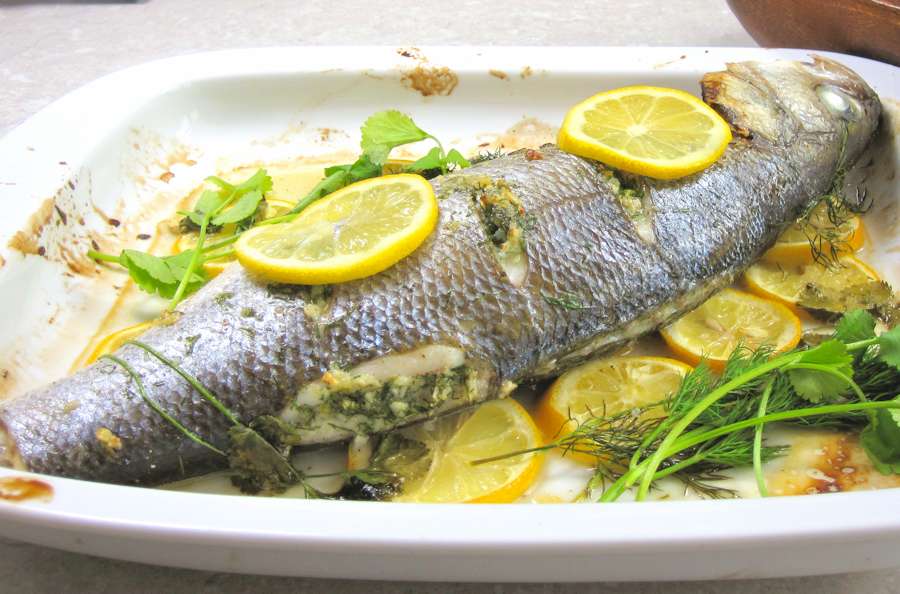 Whole Roasted Sea Bass Recipe Cuisine Fiend